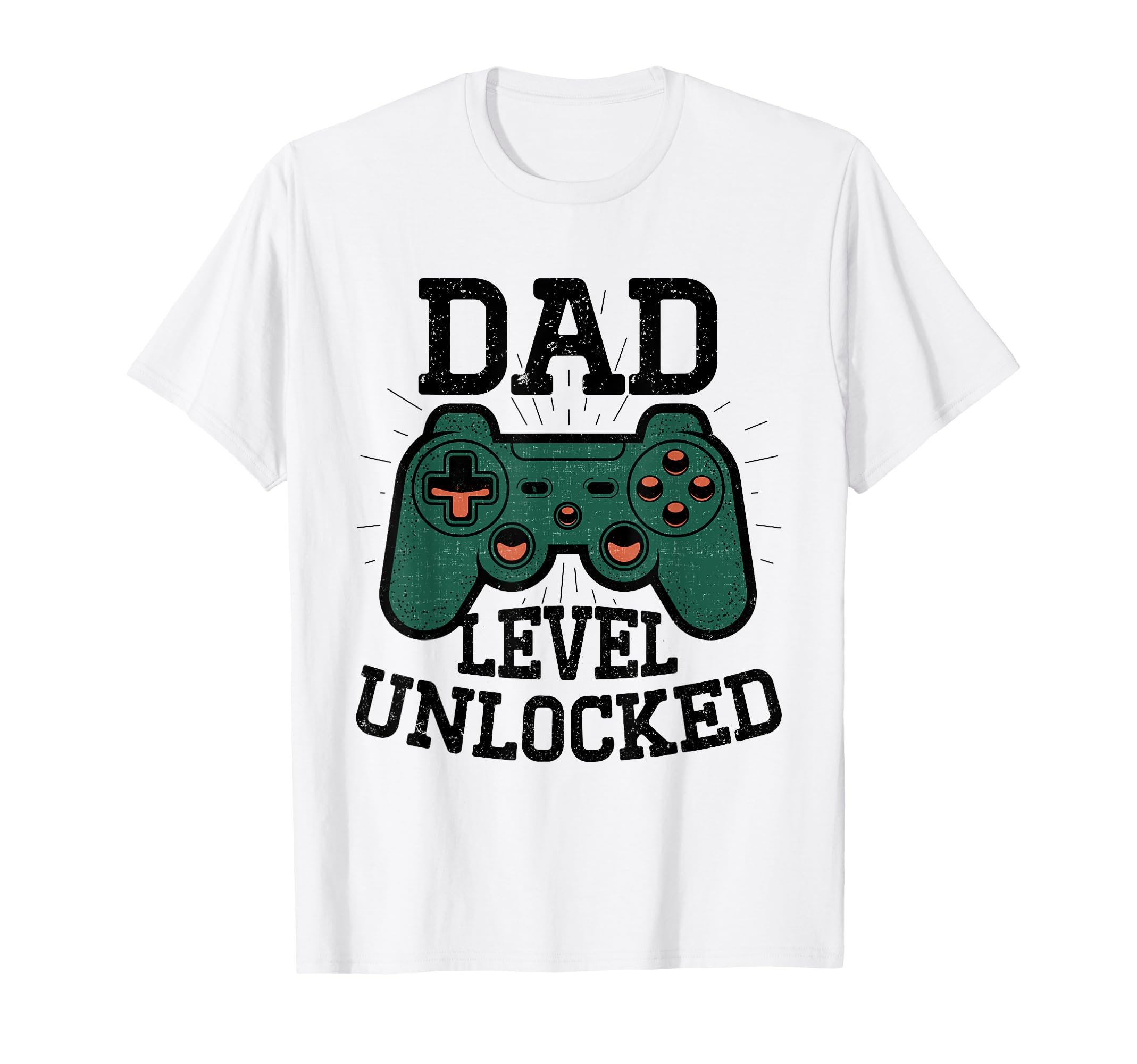 Dad Level Unlocked Video Gamer Fathers T-Shirt - Minimalist Print Unisex - T-Shirt, Sweatshirt, Hoodie