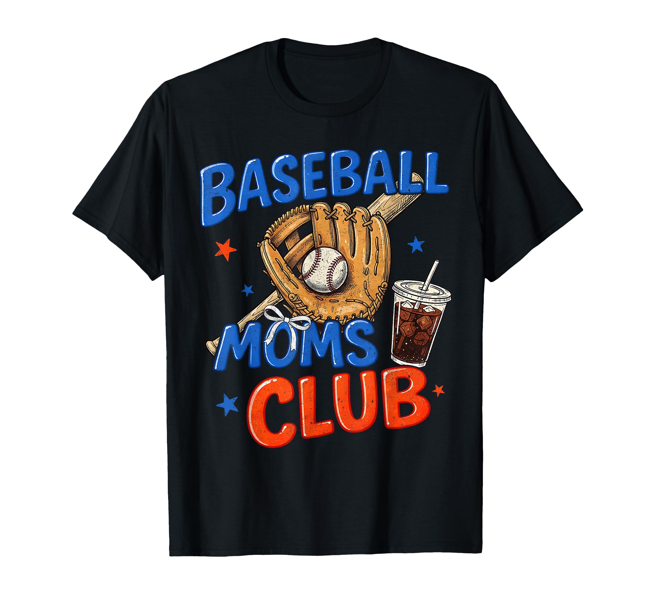 Baseball Moms Club Coquette Bow T-Shirt - Casual Everyday Wear Men Women - T-Shirt, Sweatshirt, Hoodie