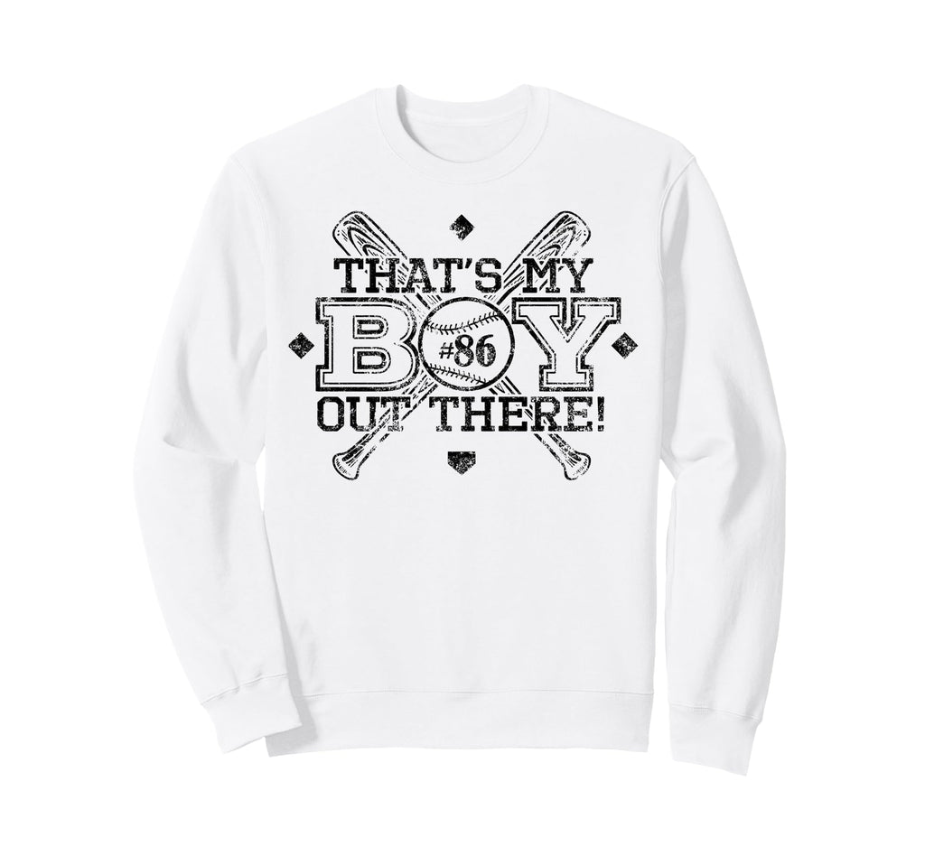 Baseball Mom Dad Thats My Proud Sweatshirt - Novelty Apparel for Adults - T-Shirt, Sweatshirt, Hoodie