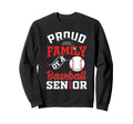 Proud Family Baseball Senior Sweatshirt - Minimalist Print for Adults - T-Shirt, Sweatshirt, Hoodie