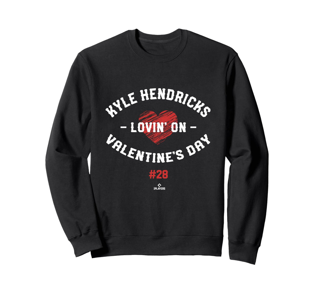 Kyle Hendricks Lovin Valentines Sweatshirt - Minimalist Print for Adults - T-Shirt, Sweatshirt, Hoodie