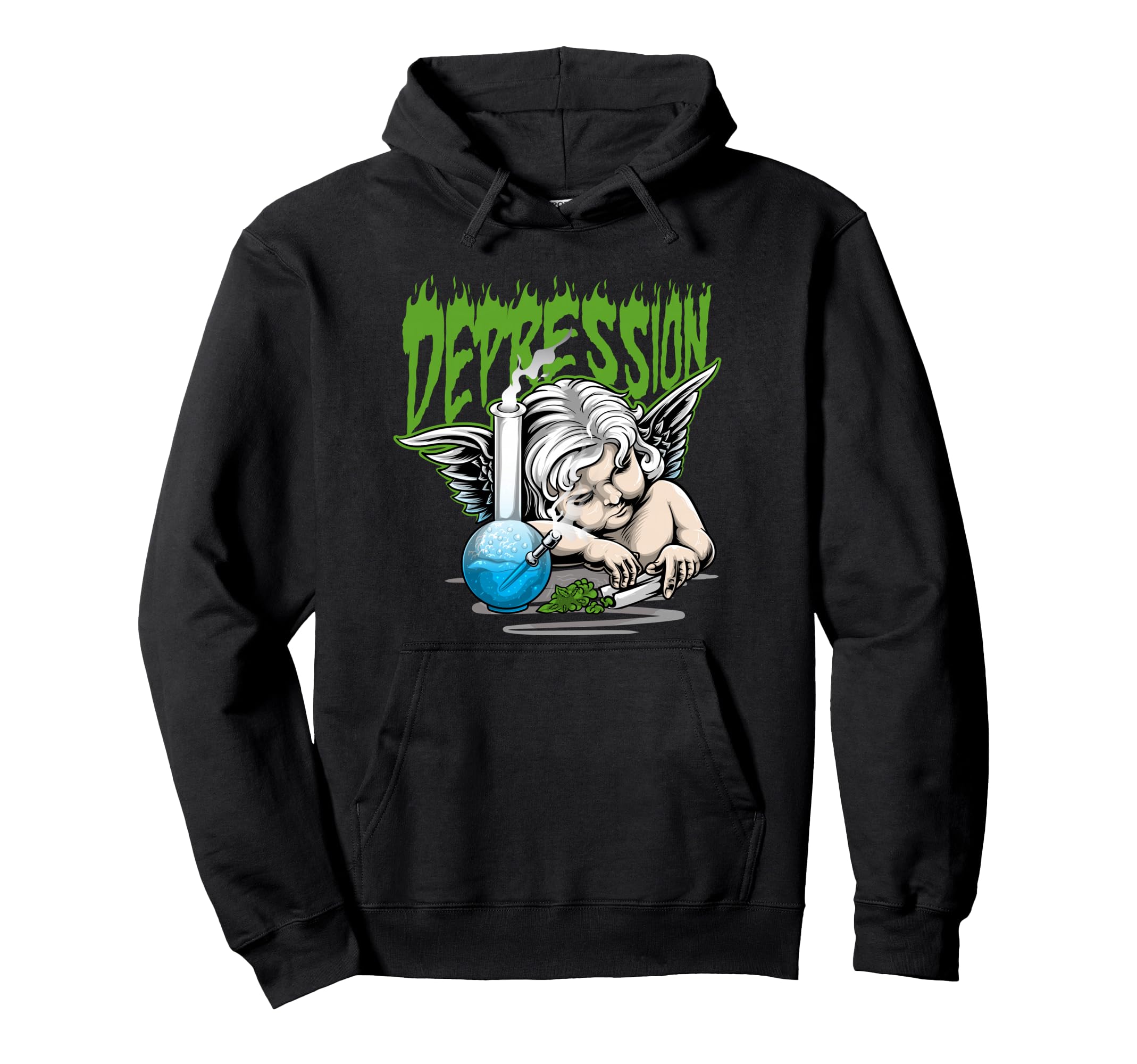 Depression Angel Aesthetic Edgy Streetwear Hoodie - Streetwear Style Unisex - T-Shirt, Sweatshirt, Hoodie