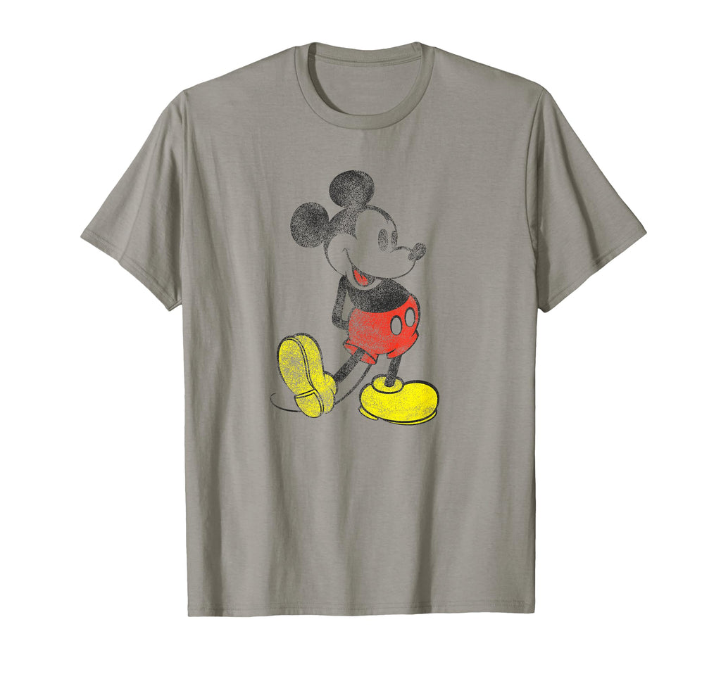 Mickey Mouse Distressed T-Shirt - Novelty Apparel Unisex - T-Shirt, Sweatshirt, Hoodie