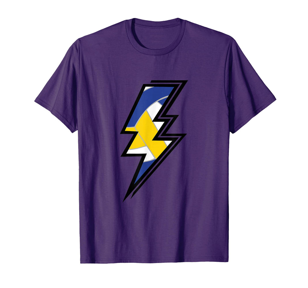 Volleyball Lightning Bolt Volleyball T-Shirt - Graphic Print for Adults - T-Shirt, Sweatshirt, Hoodie