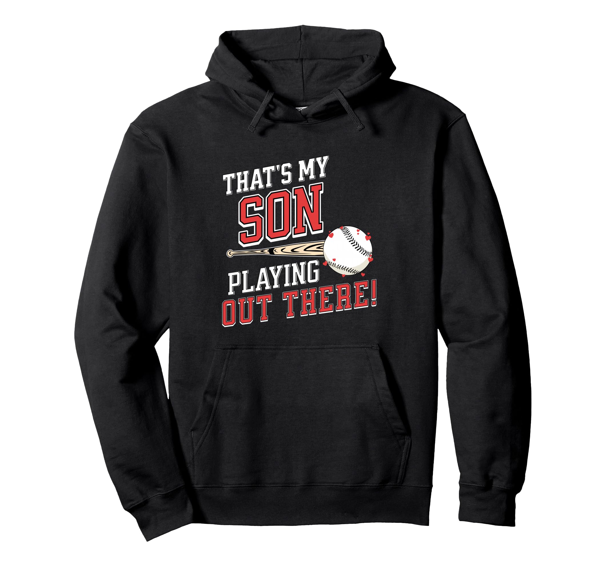 Thats My Son Out There Baseball Mom Parent Hoodie - Minimalist Print Unisex - T-Shirt, Sweatshirt, Hoodie