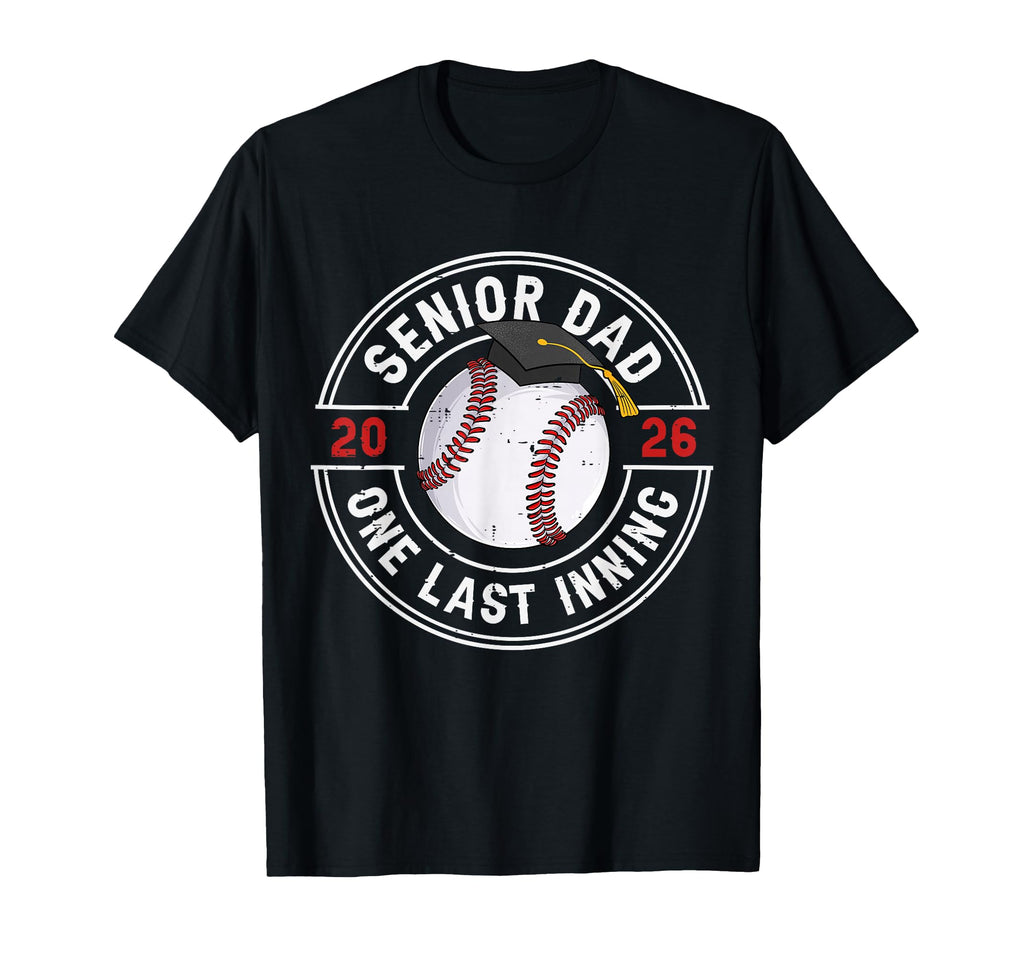 Senior Dad 2026 Baseball Graduation T-Shirt - Custom Art Print Men Women - T-Shirt, Sweatshirt, Hoodie