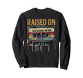 Raised Old School Hip Hop Cassette Sweatshirt - Graphic Print Unisex - T-Shirt, Sweatshirt, Hoodie