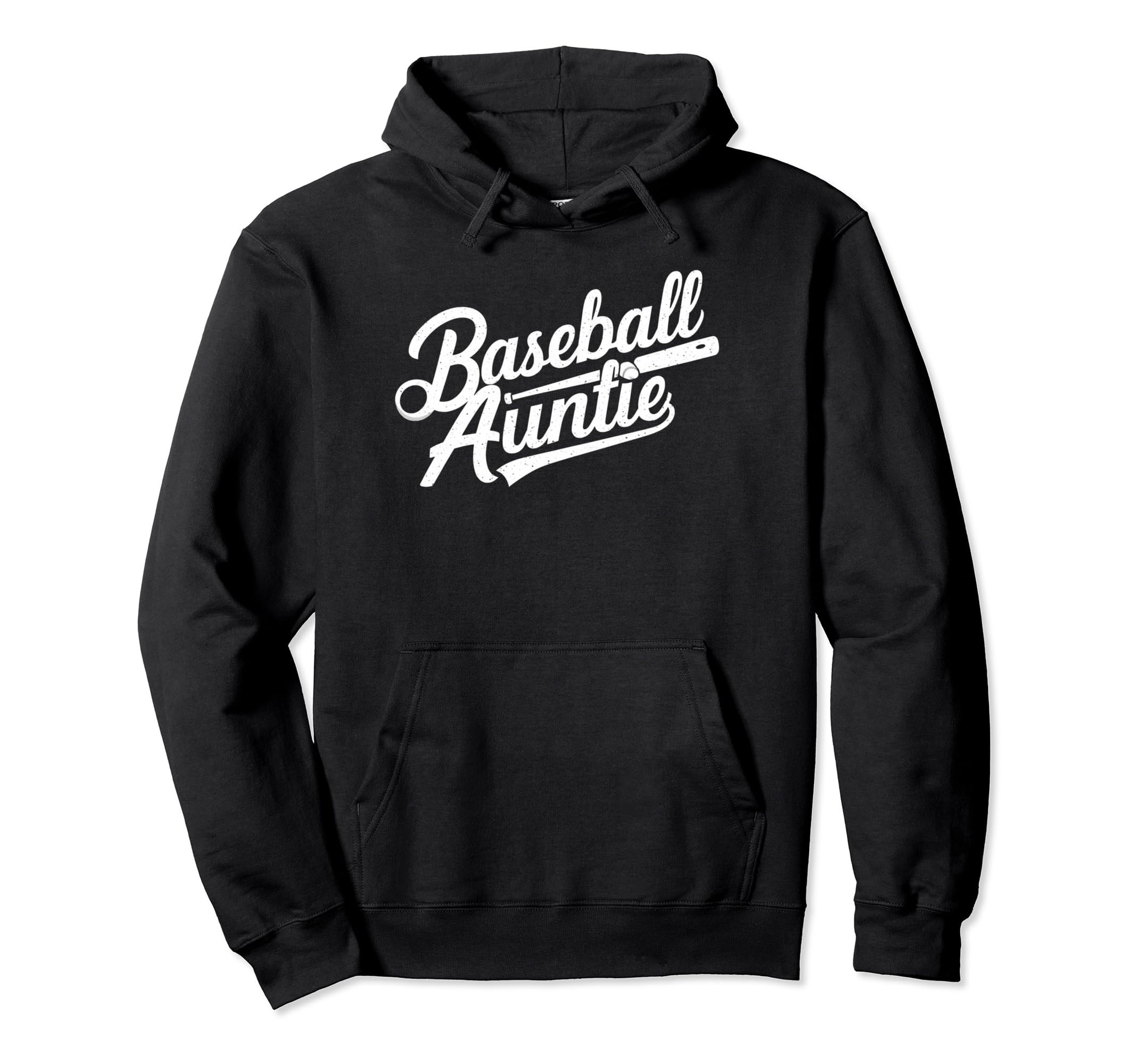 Baseball Auntie Awesome Little League Hoodie - Novelty Apparel for Adults - T-Shirt, Sweatshirt, Hoodie