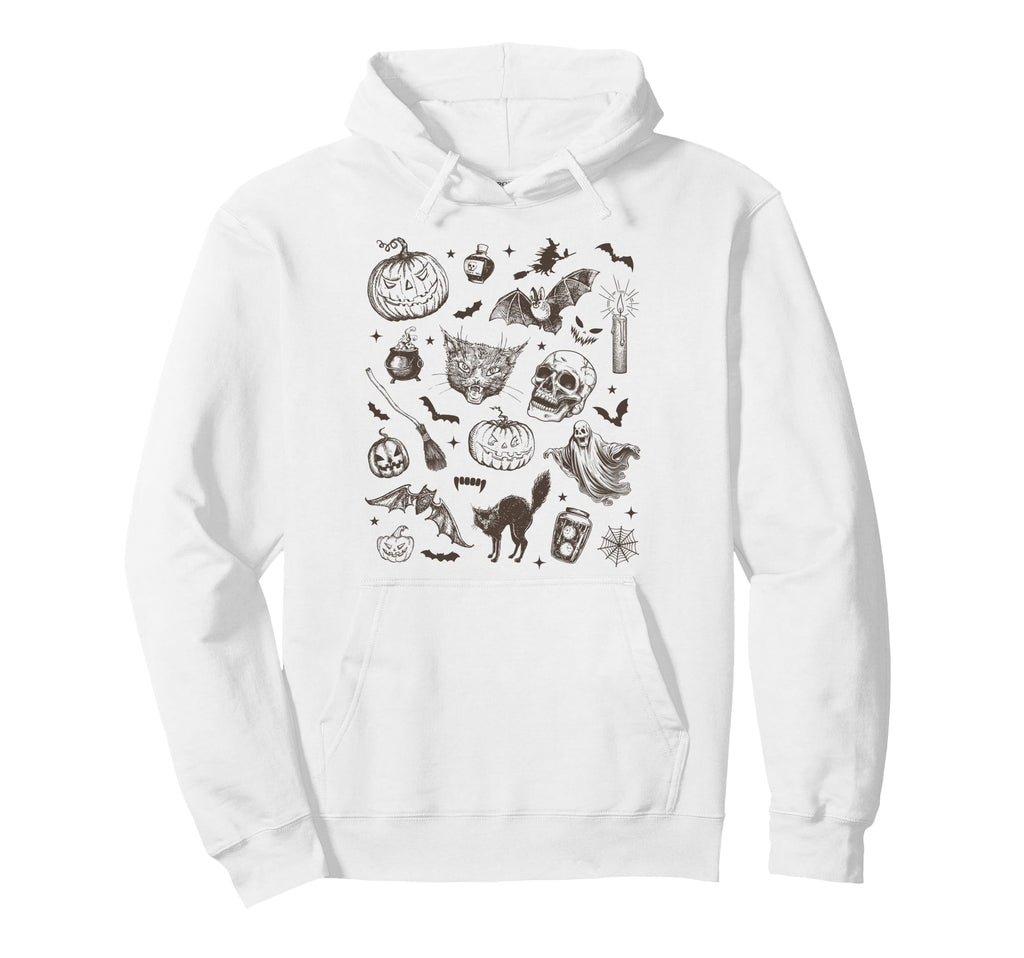 Halloween Aesthetic 90S Tattoo Hoodie - Streetwear Style Unisex - T-Shirt, Sweatshirt, Hoodie