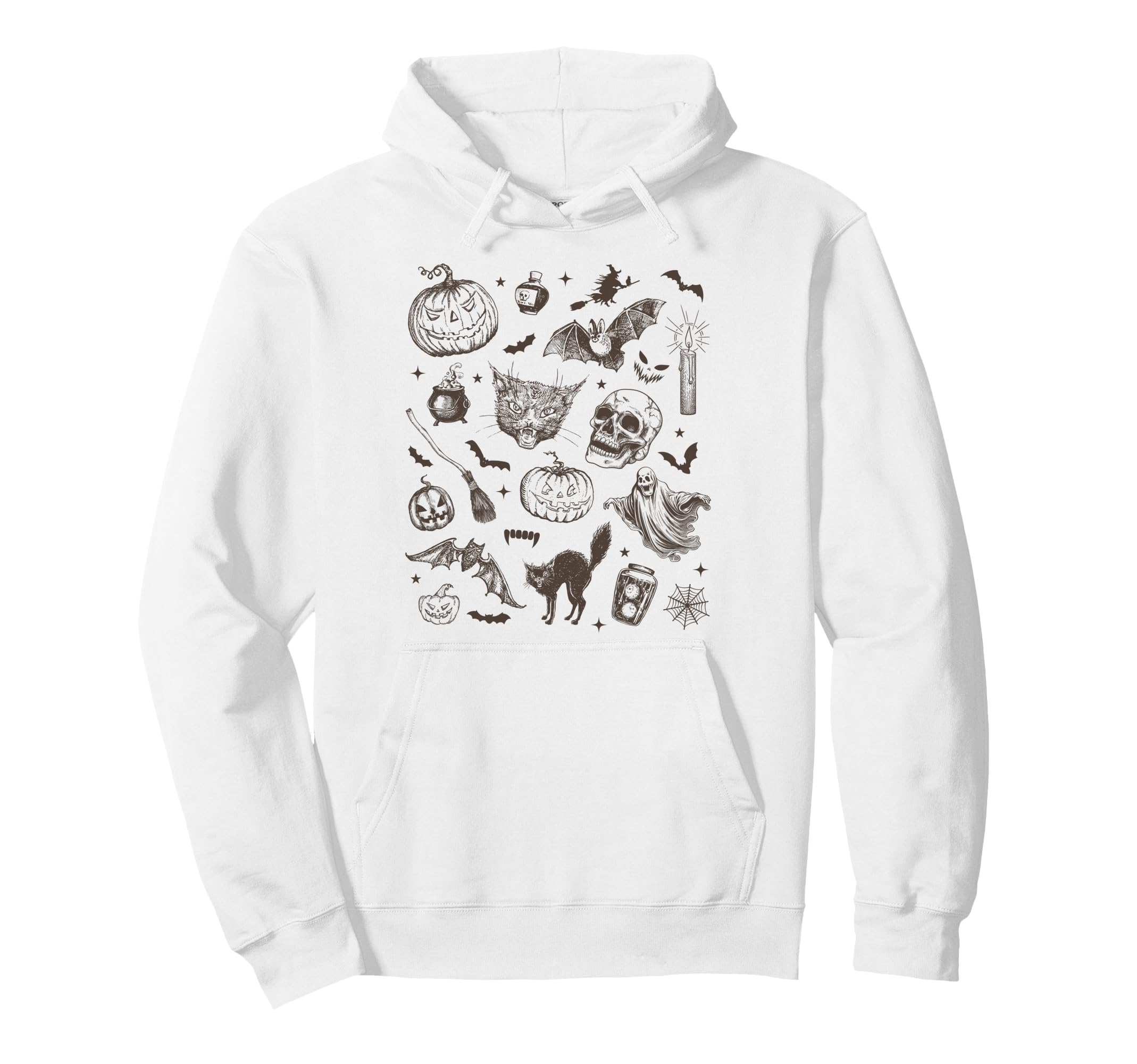 Halloween Aesthetic 90S Tattoo Hoodie - Streetwear Style Unisex - T-Shirt, Sweatshirt, Hoodie