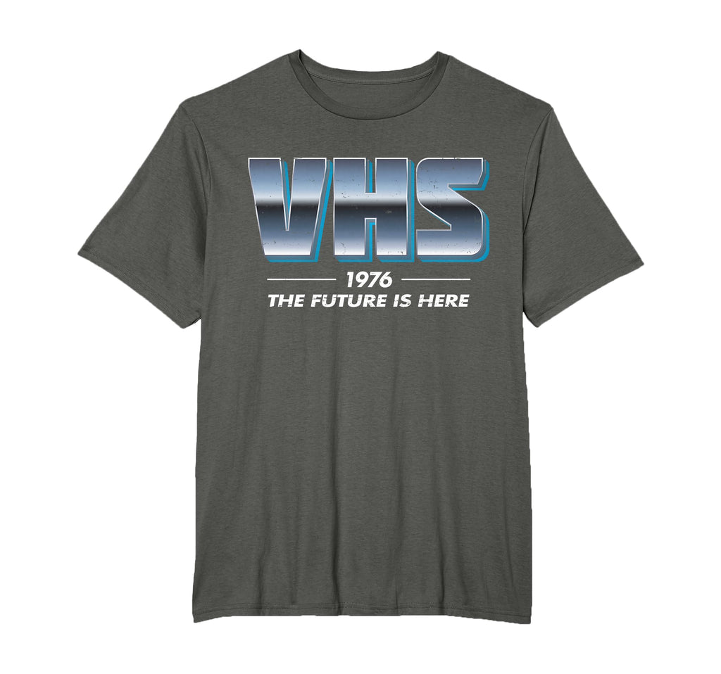 Vhs Tape Future Is Here Funny T-Shirt - Casual Everyday Wear Men Women - T-Shirt, Sweatshirt, Hoodie