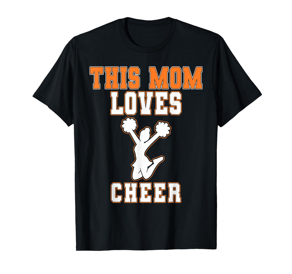 This Mom Loves Cheer Game Day T-Shirt - Fun Novelty Design Men Women - T-Shirt, Sweatshirt, Hoodie