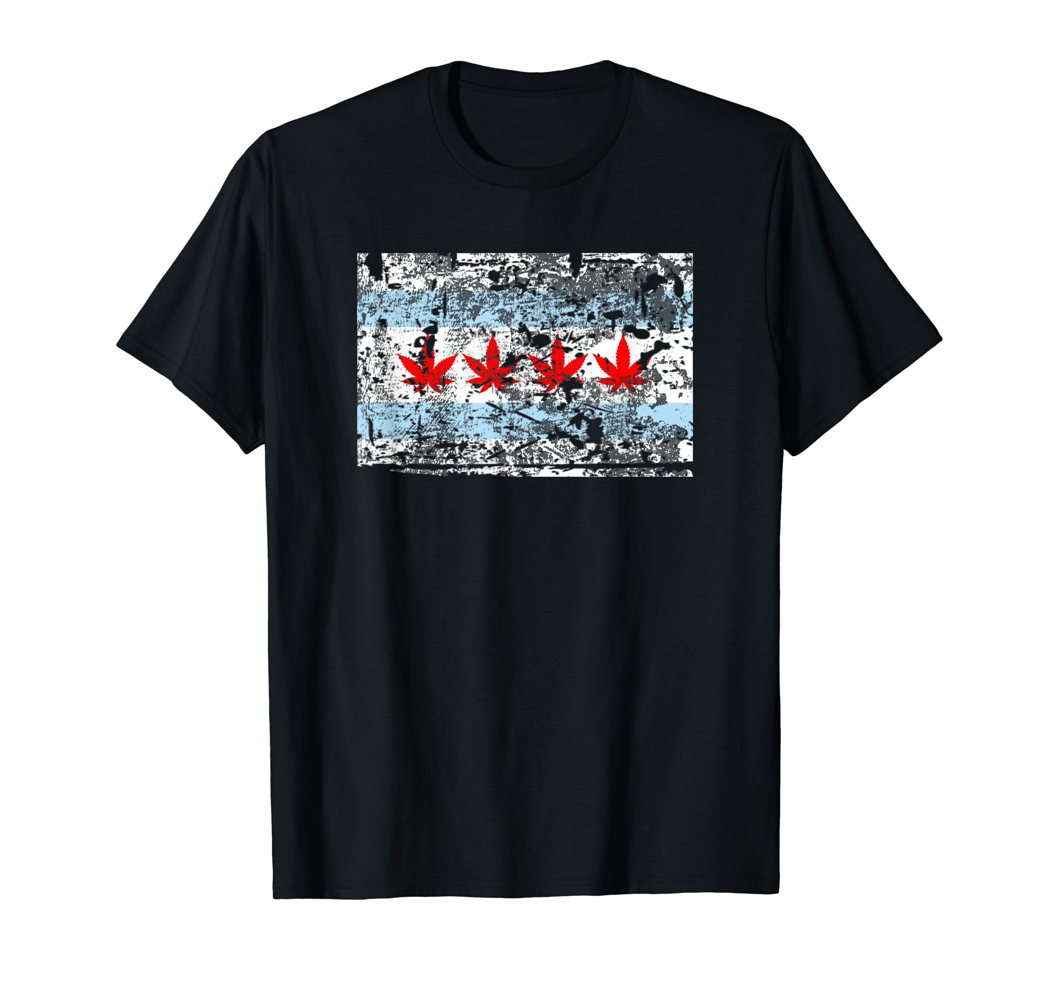 Mans Pot Marijuana Chicago T-Shirt - Casual Everyday Wear Men Women - T-Shirt, Sweatshirt, Hoodie