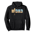1 Dad Baseball Ice Cream Drip Fathers Day Hoodie - Graphic Print Unisex - T-Shirt, Sweatshirt, Hoodie