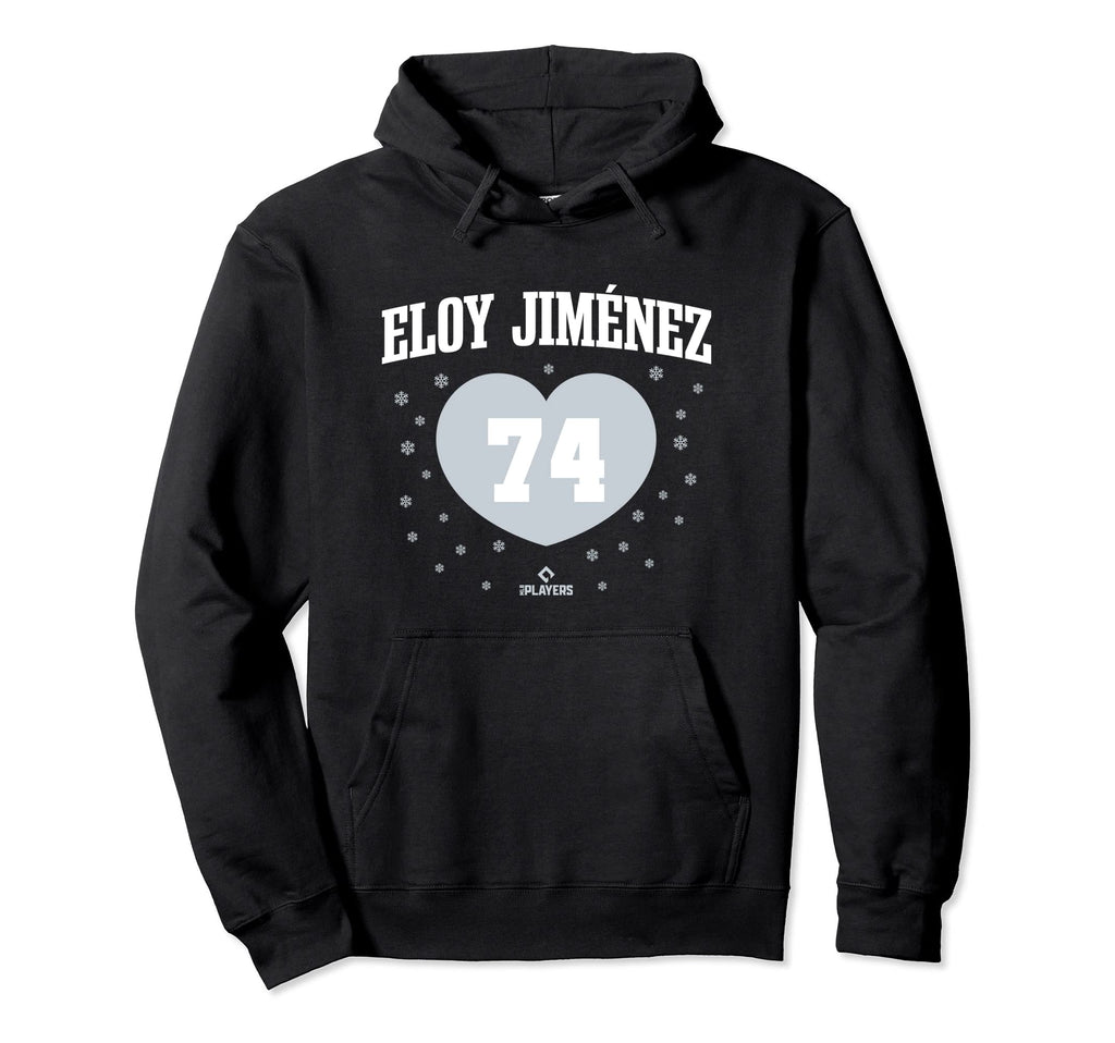 Eloy Jimenez Heart Chicago Baseball Hoodie - Custom Art Print Men Women - T-Shirt, Sweatshirt, Hoodie