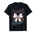 Baseball Sister Coquette Bow T-Shirt - Minimalist Print Unisex - T-Shirt, Sweatshirt, Hoodie