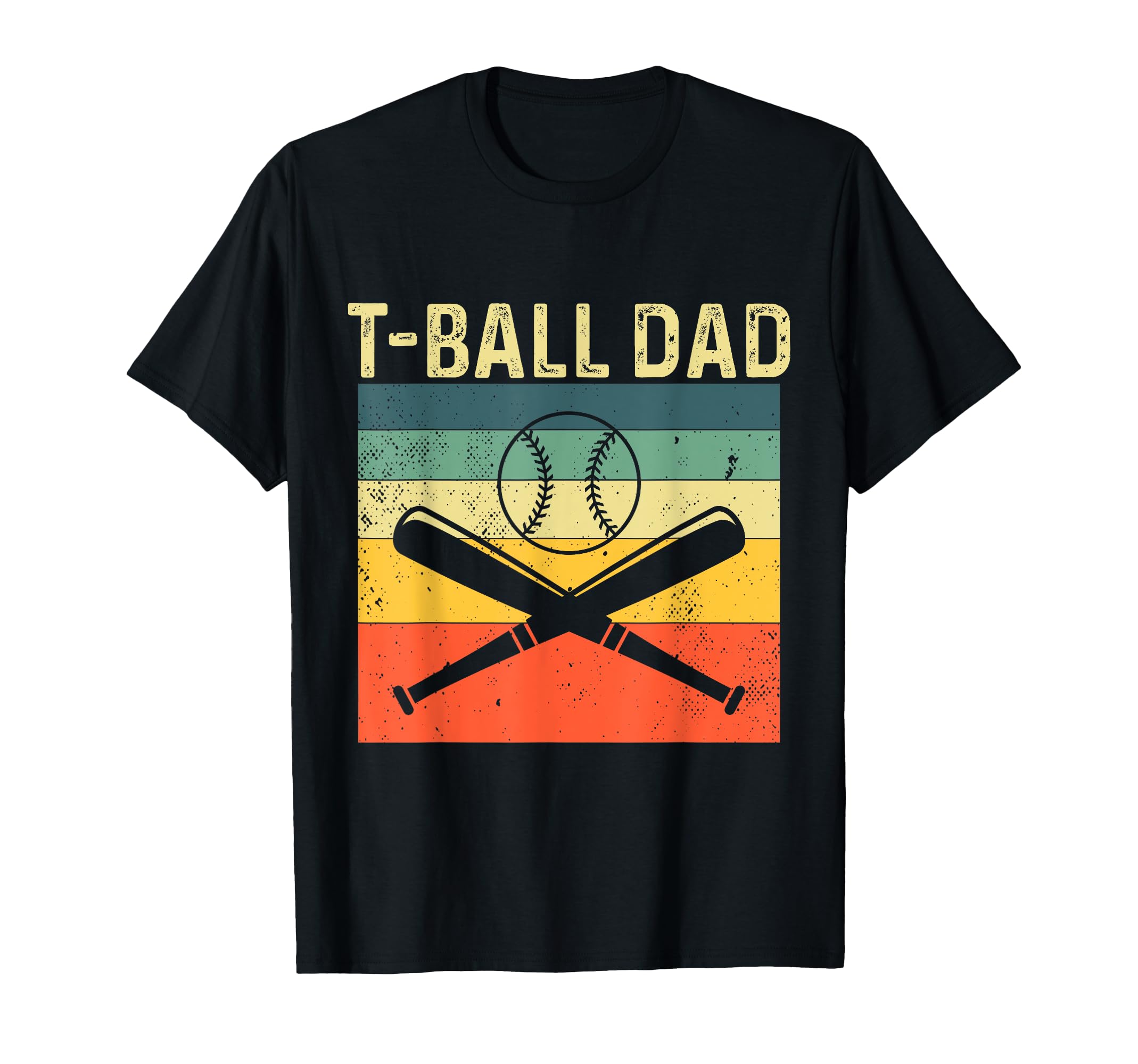 T Ball Dad Teeball Dad Fathers Day T-Shirt - Custom Art Print Men Women - T-Shirt, Sweatshirt, Hoodie