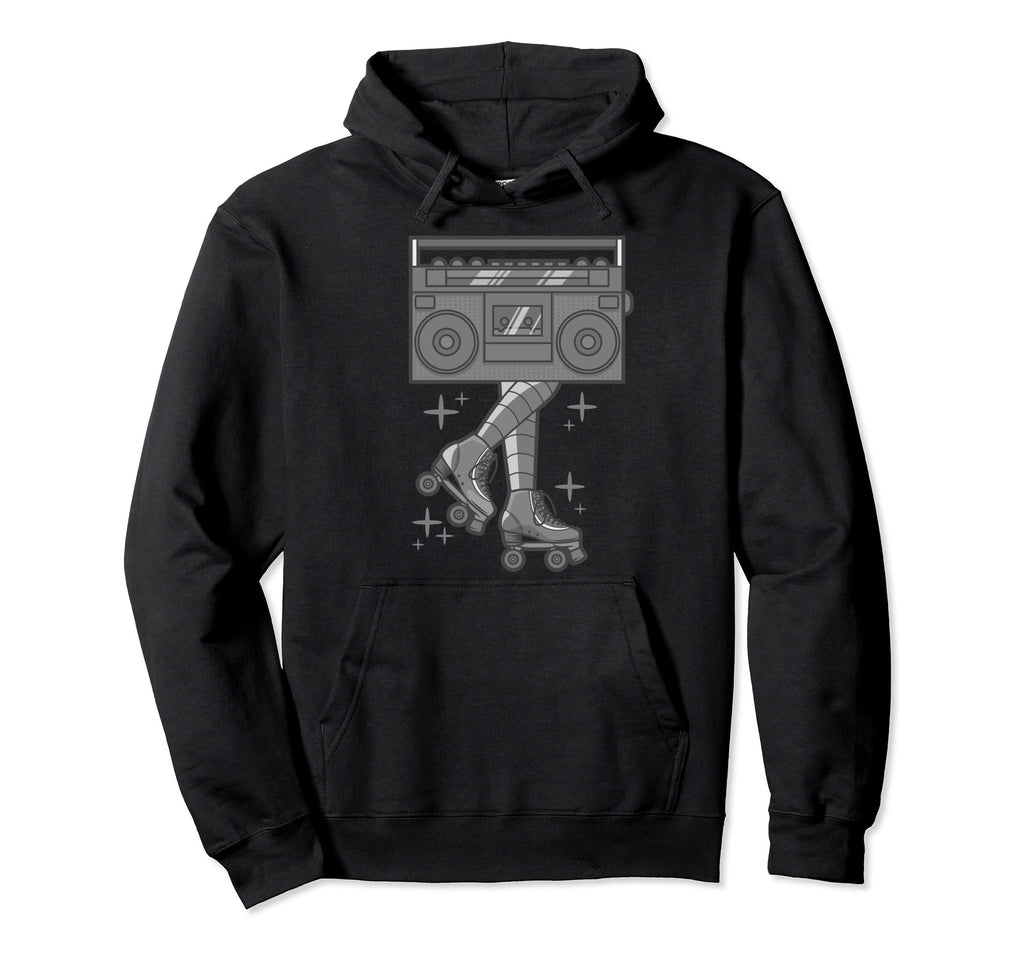 Rollerskates Funny 80S Roller Hoodie - Casual Everyday Wear for Adults - T-Shirt, Sweatshirt, Hoodie
