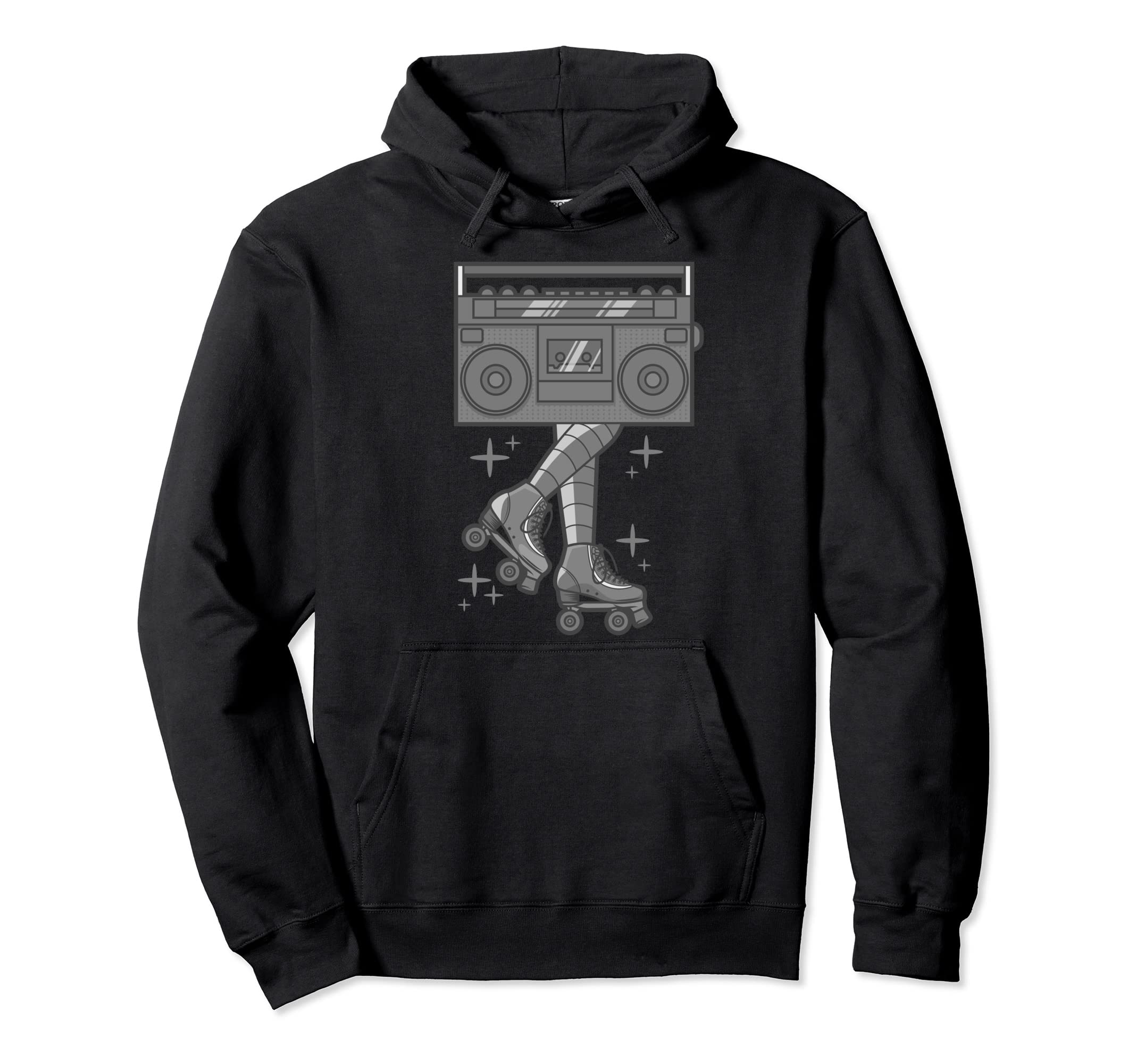Rollerskates Funny 80S Roller Hoodie - Casual Everyday Wear for Adults - T-Shirt, Sweatshirt, Hoodie