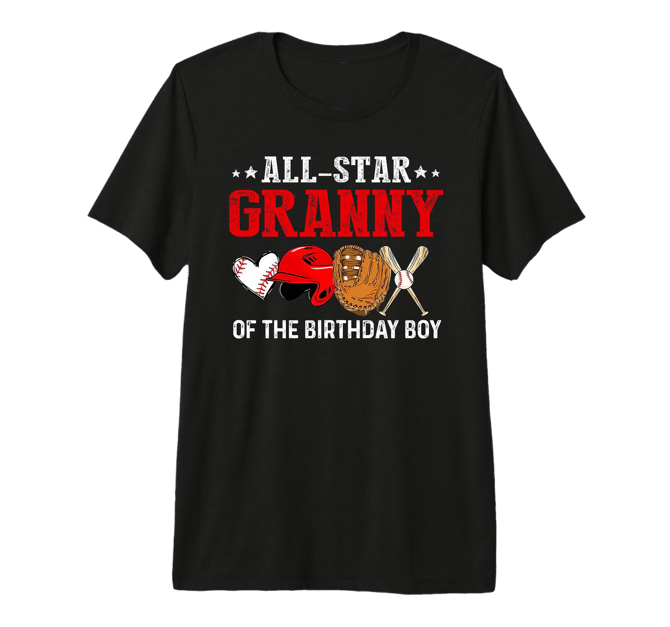 All Star Granny Birthday Baseball T-Shirt - Custom Art Print Unisex - T-Shirt, Sweatshirt, Hoodie