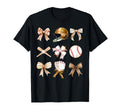 Baseball Mom Coquette Mothers Day T-Shirt - Minimalist Print Unisex - T-Shirt, Sweatshirt, Hoodie