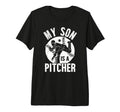 My Son Is Baseball Pitcher Mom Baseball T-Shirt - Graphic Print Unisex - T-Shirt, Sweatshirt, Hoodie
