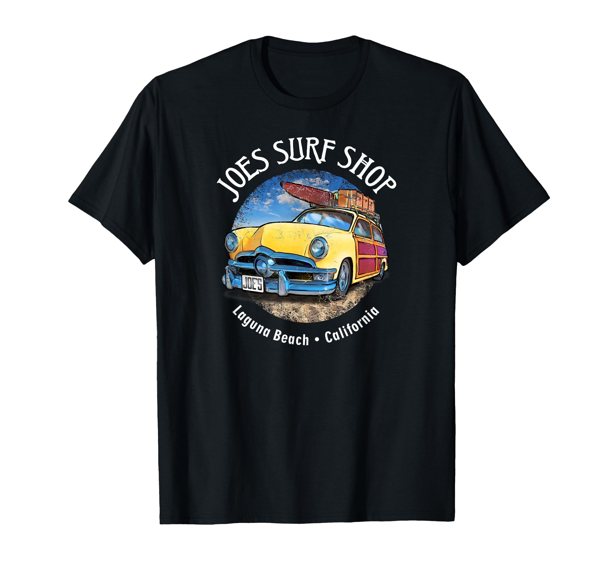Joes Surf Woody Wagon Logo T-Shirt - Minimalist Print for Adults - T-Shirt, Sweatshirt, Hoodie