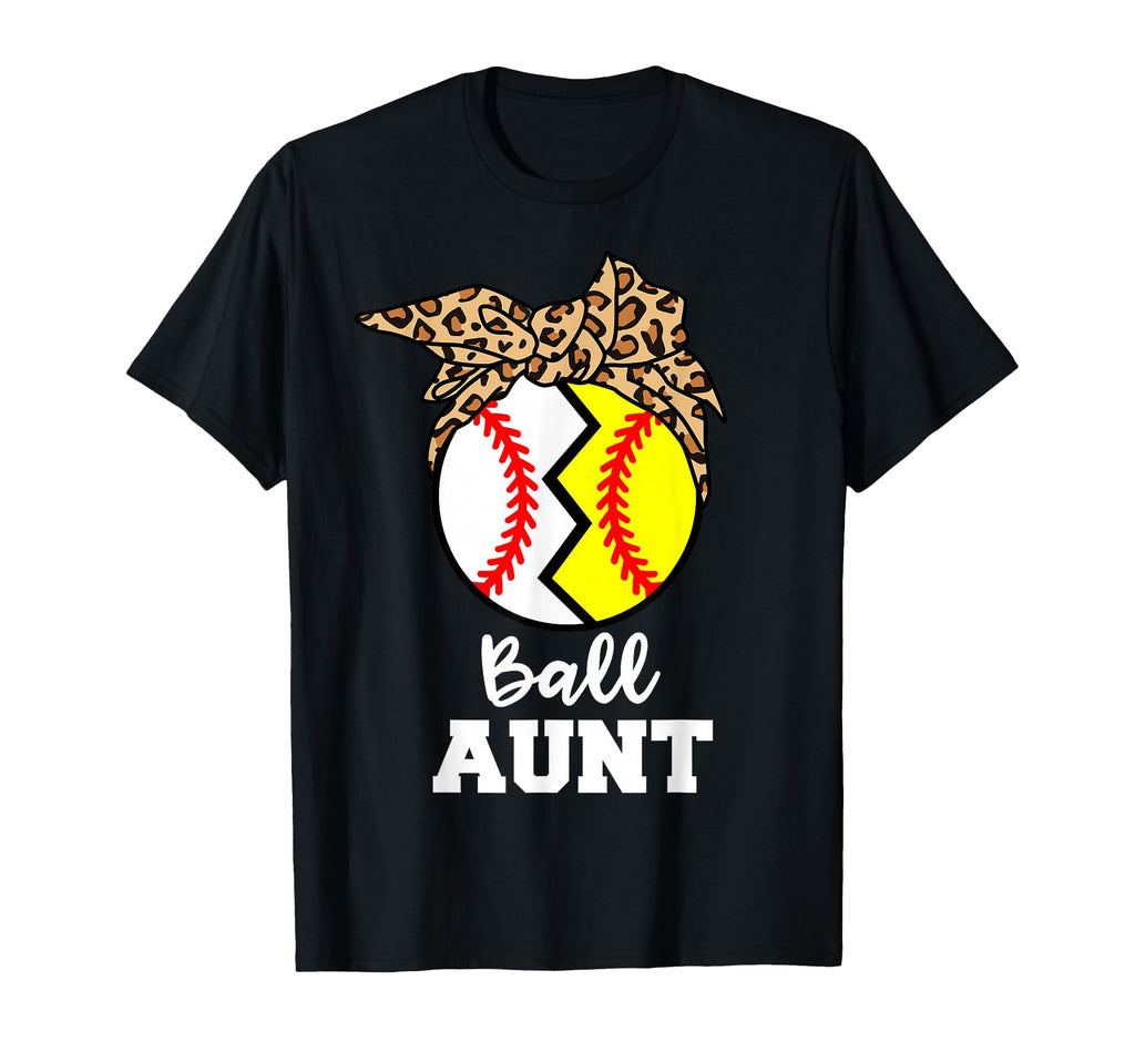 Ball Aunt Funny Baseball Softball T-Shirt - Minimalist Print for Adults - T-Shirt, Sweatshirt, Hoodie