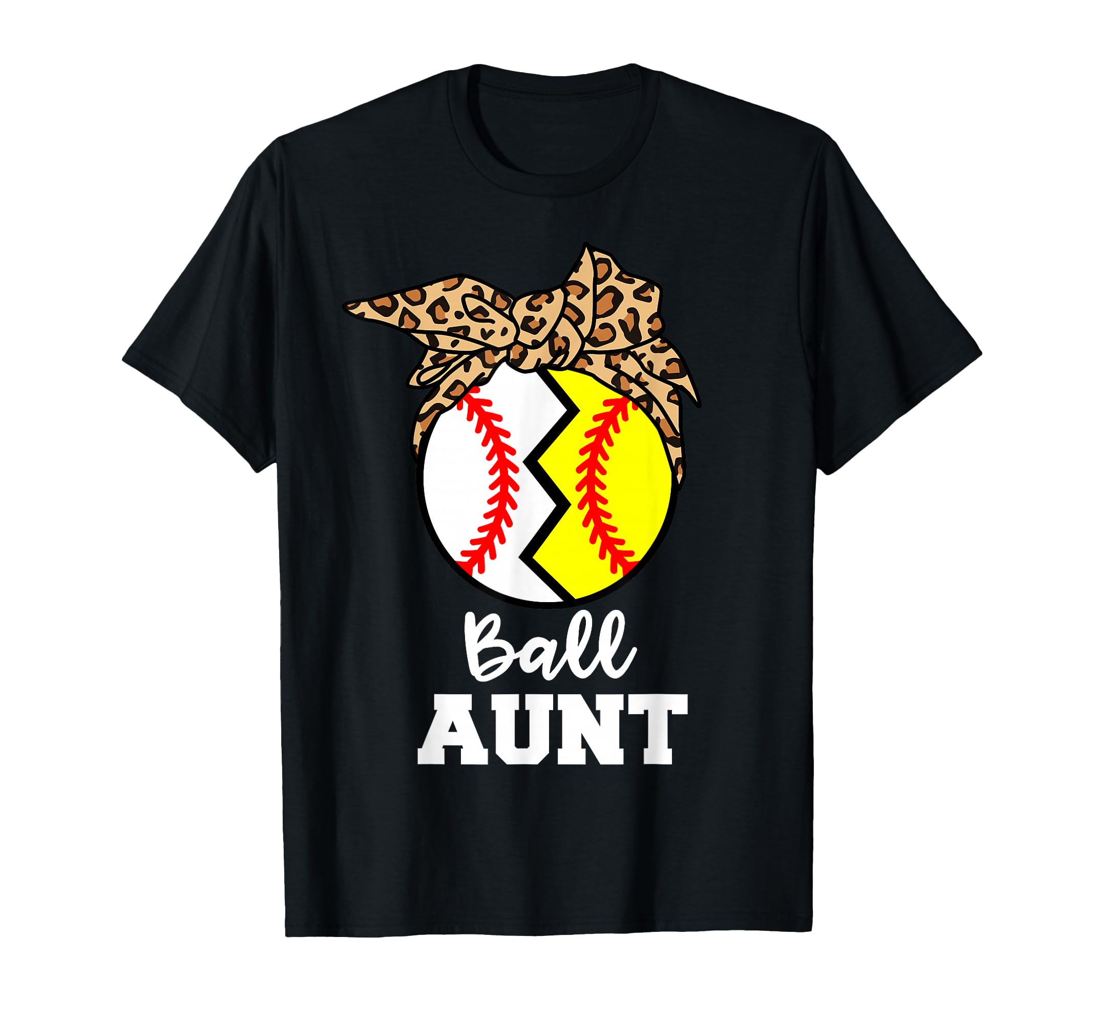 Ball Aunt Funny Baseball Softball T-Shirt - Minimalist Print for Adults - T-Shirt, Sweatshirt, Hoodie