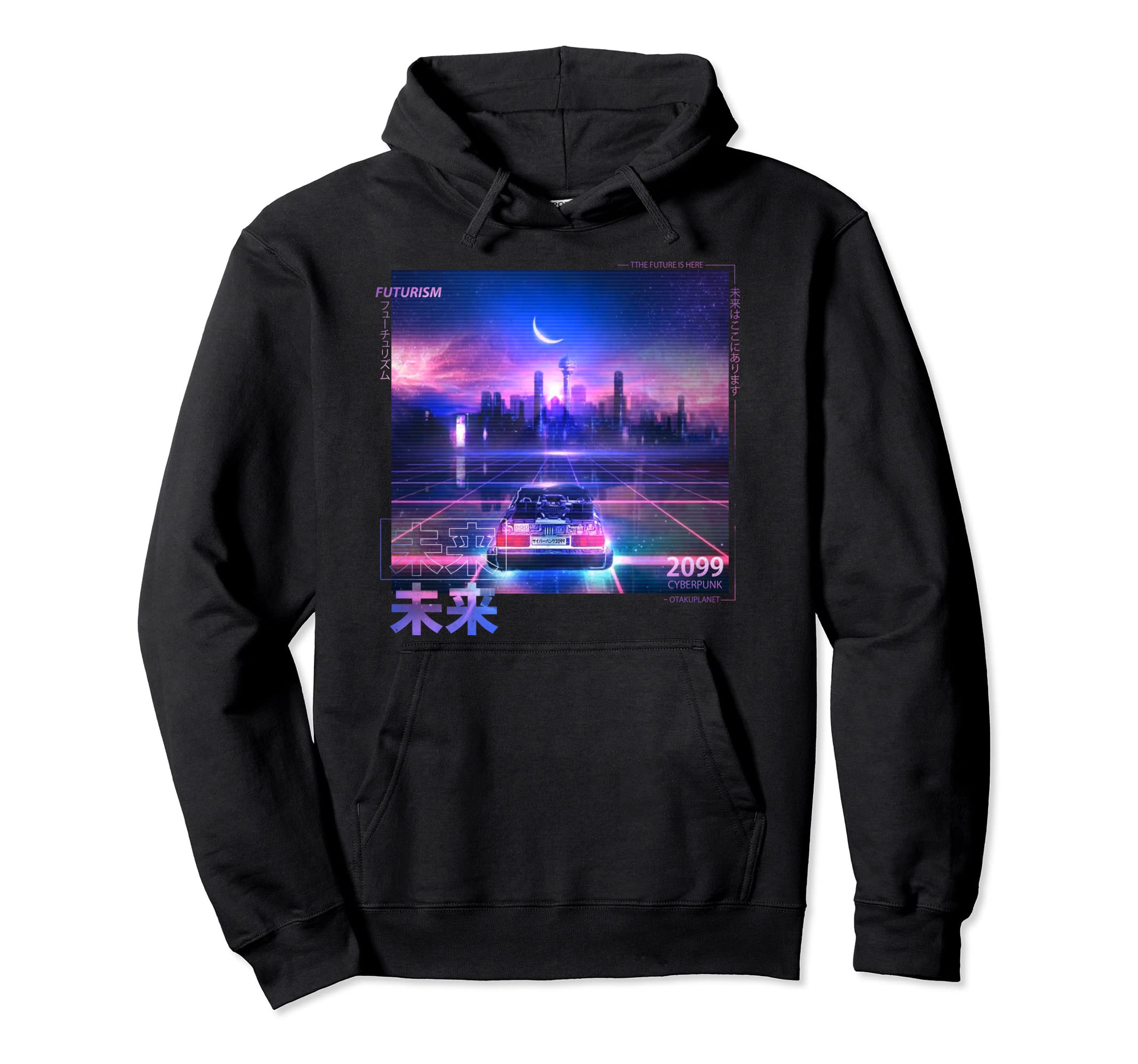 Japanese Cyberpunk Vaporwave Aesthetic Hoodie - Novelty Apparel Unisex - T-Shirt, Sweatshirt, Hoodie