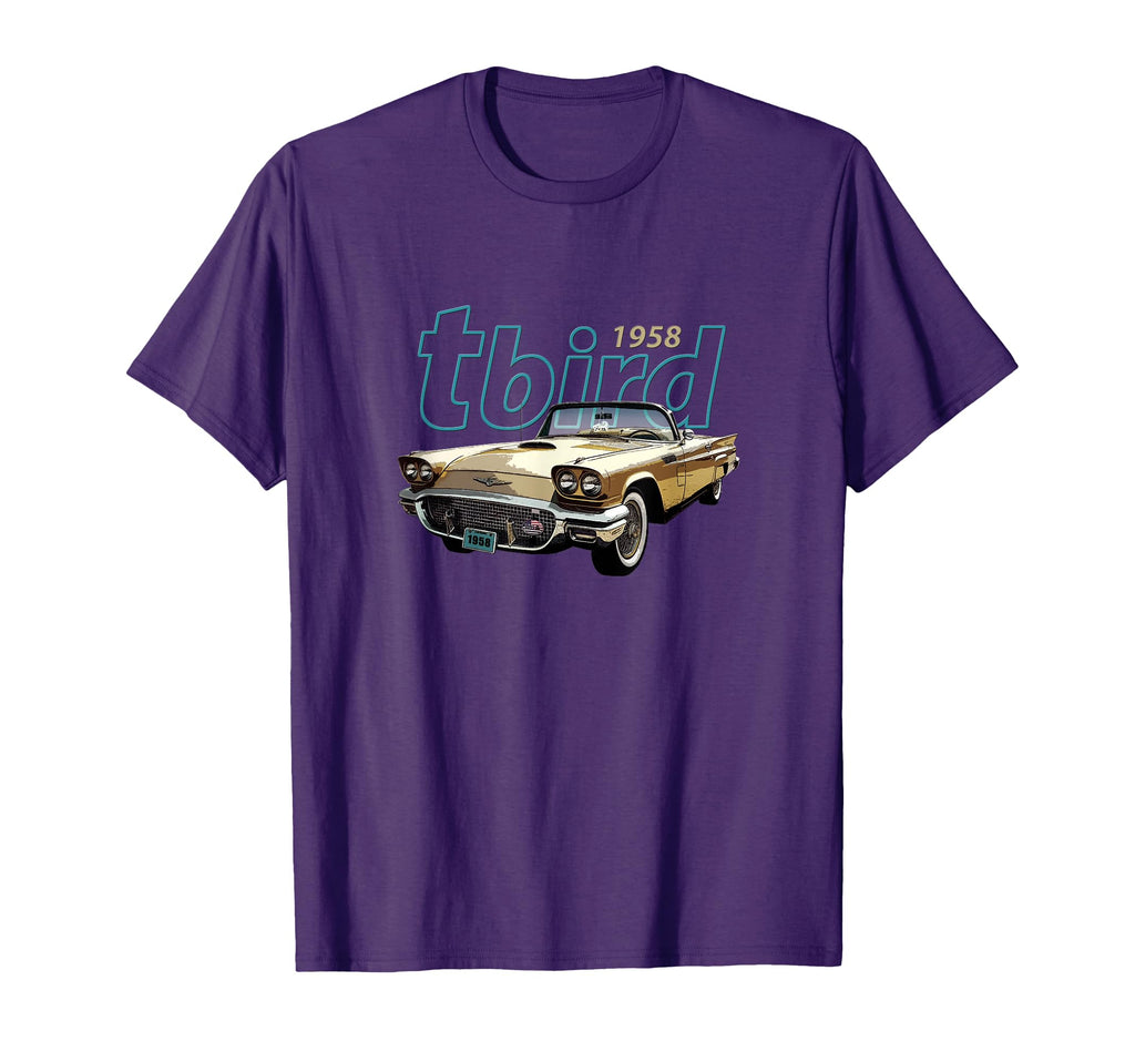 1958 Tbird Convertible American Sports T-Shirt - Trendy Graphic for Adults - T-Shirt, Sweatshirt, Hoodie