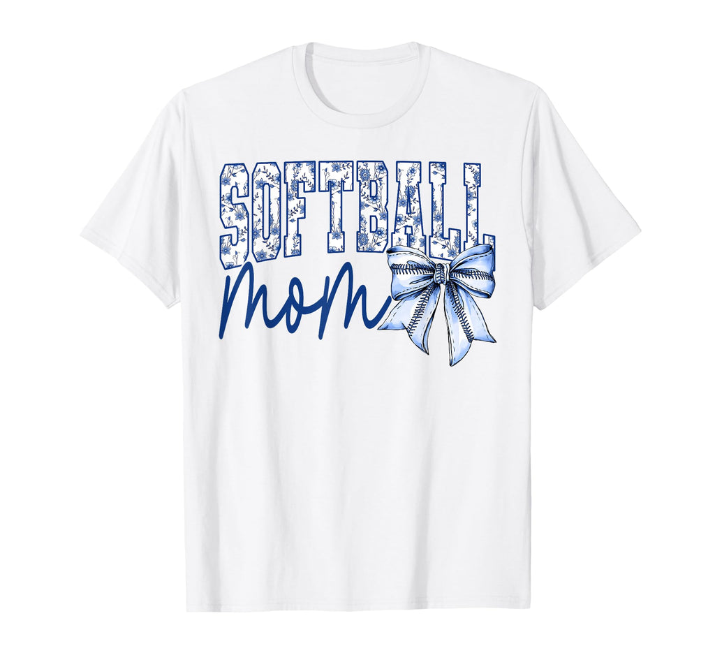 Groovy Softball Mom Coquette Bow Game T-Shirt - Streetwear Style Men Women - T-Shirt, Sweatshirt, Hoodie