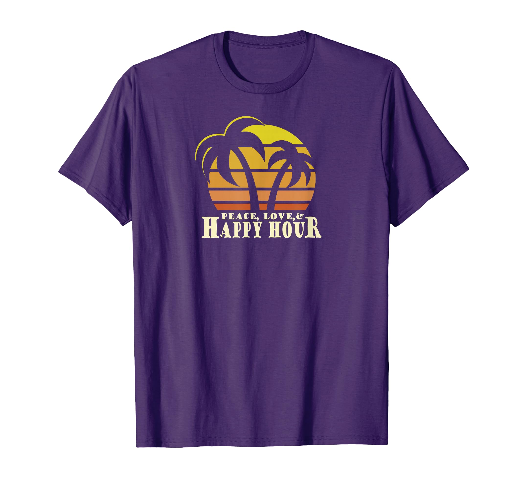 Peace Love Happy Hour T-Shirt - Custom Art Print Unisex - T-Shirt, Sweatshirt, Hoodie