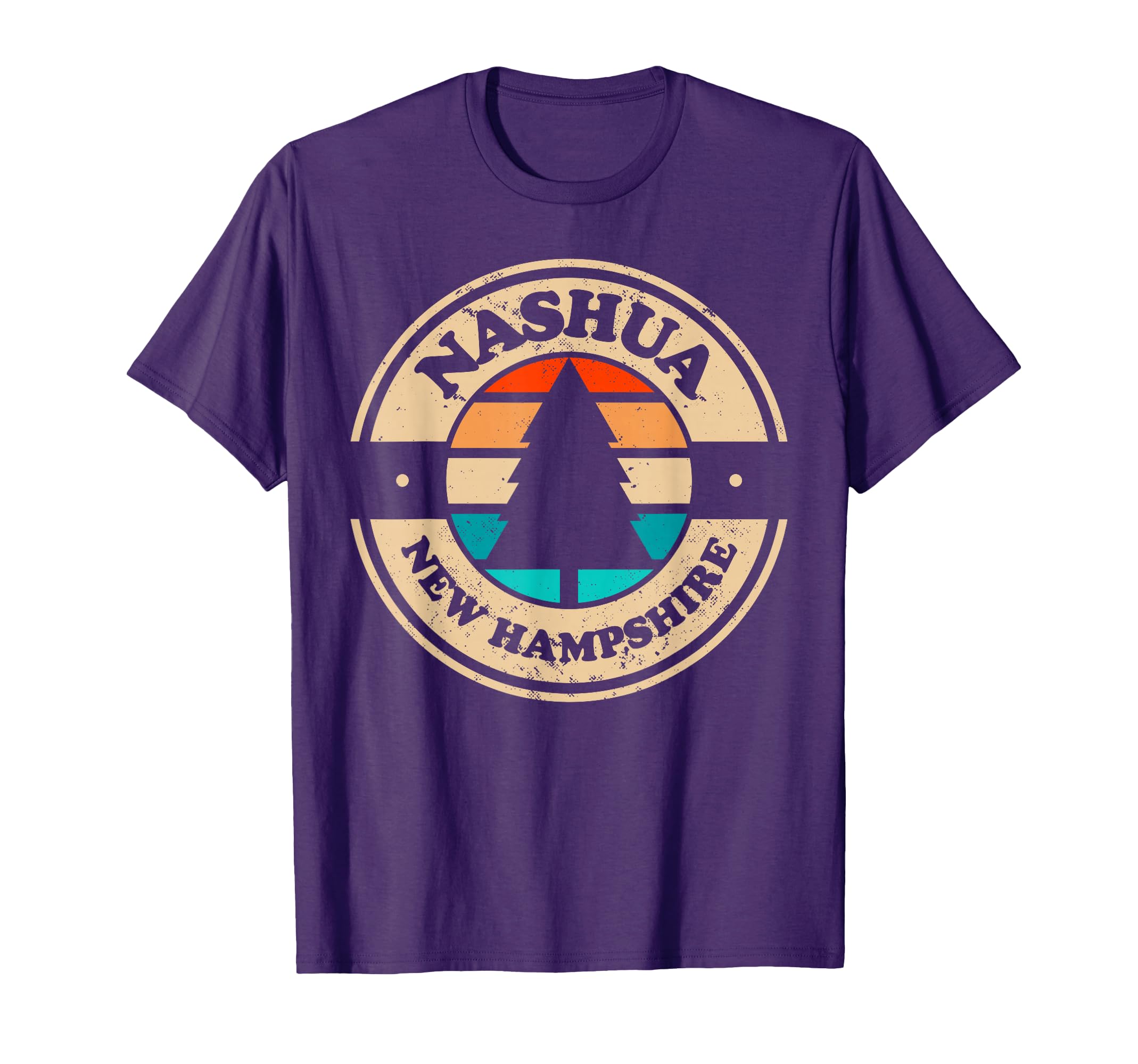 Nashua New Hampshire Nh 70S 80S T-Shirt - Custom Art Print Men Women - T-Shirt, Sweatshirt, Hoodie