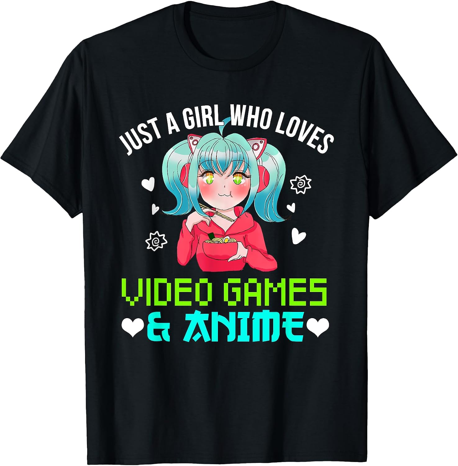 Gamer Girl Anime Merch Lover Gifts - Adult & Kids T-Shirts, Sweatshirts & Hoodies apparel design preview 1