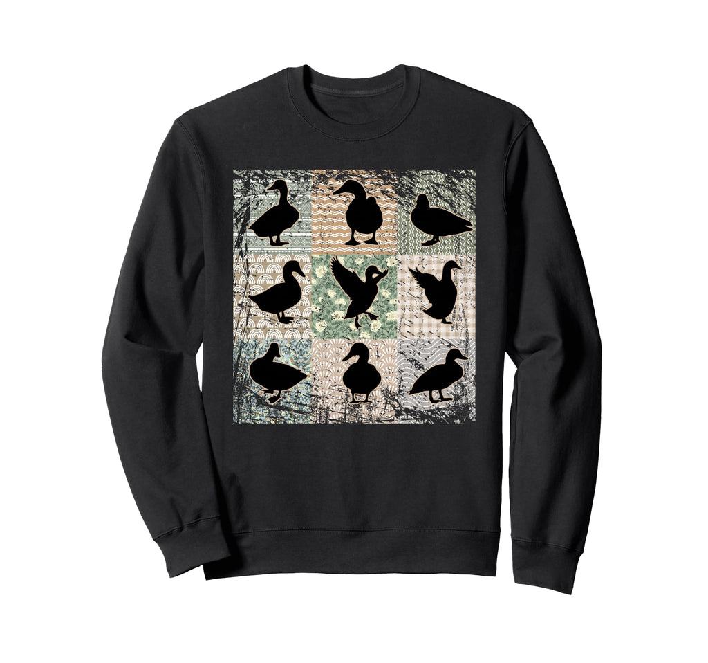 Backyard Pet Ducks Floral Boho Duck Sweatshirt - Graphic Print for Adults - T-Shirt, Sweatshirt, Hoodie