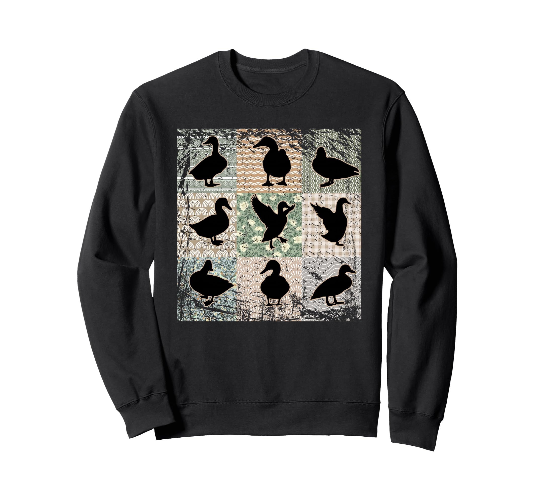 Backyard Pet Ducks Floral Boho Duck Sweatshirt - Graphic Print for Adults - T-Shirt, Sweatshirt, Hoodie