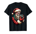 Hipster Santa Holding Camera T-Shirt - Streetwear Style for Adults - T-Shirt, Sweatshirt, Hoodie