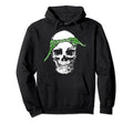 Hiphop Skull Green Do Rag Bandana Old Hoodie - Graphic Print for Adults - T-Shirt, Sweatshirt, Hoodie