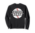 Baseball Catcher Dad Proud Sweatshirt - Custom Art Print for Adults - T-Shirt, Sweatshirt, Hoodie