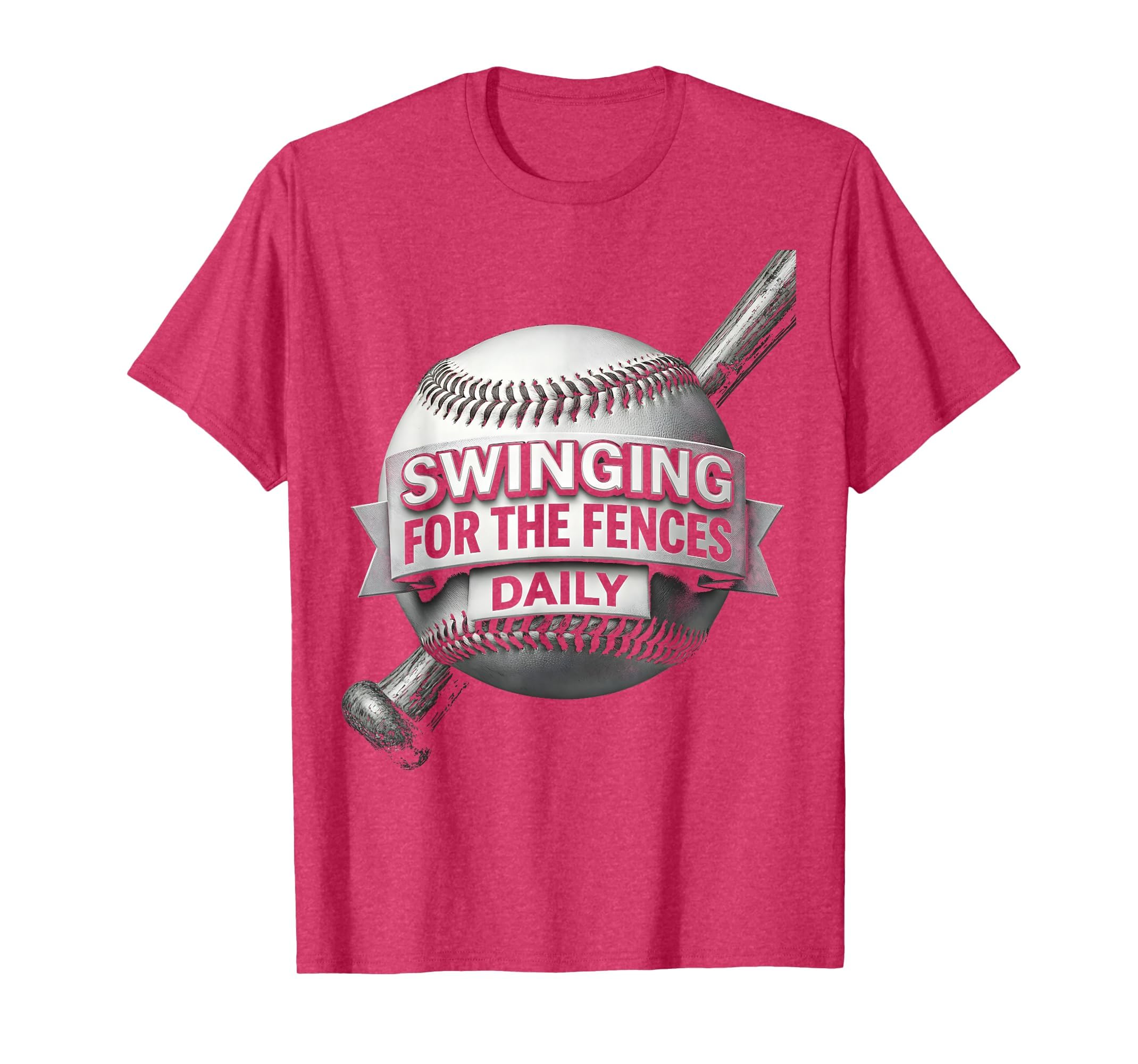 Baseball Mom Swinging Fences Daily T-Shirt - Unique Graphic for Adults - T-Shirt, Sweatshirt, Hoodie