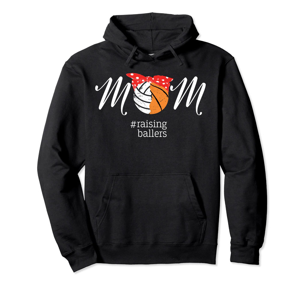 Volleyball Mom Shirts Gifts Raising Hoodie - Trendy Graphic Men Women - T-Shirt, Sweatshirt, Hoodie