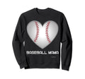 Baseball Mama Heart Player Pitcher Sweatshirt - Custom Art Print Unisex - T-Shirt, Sweatshirt, Hoodie