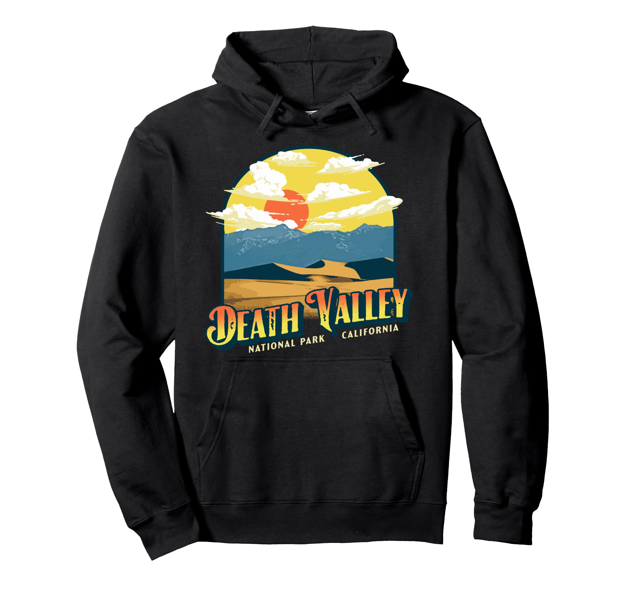Death Valley National Park Distressed Hoodie - Trendy Graphic Unisex - T-Shirt, Sweatshirt, Hoodie