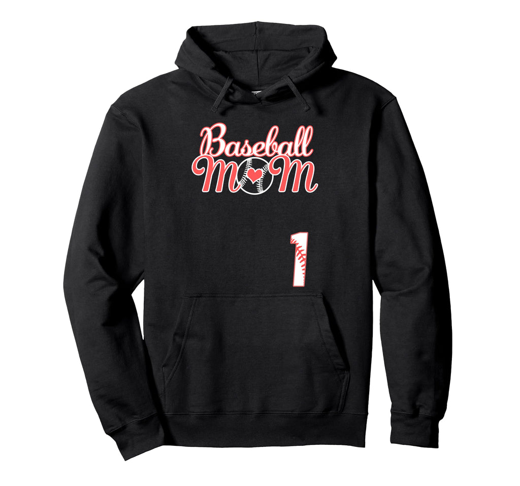 Baseball Mom Mothers Day 1 Baseball Hoodie - Novelty Apparel Men Women - T-Shirt, Sweatshirt, Hoodie