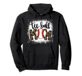 Bleached Teeball Mom Leopard Mom Funny Hoodie - Novelty Apparel for Adults - T-Shirt, Sweatshirt, Hoodie