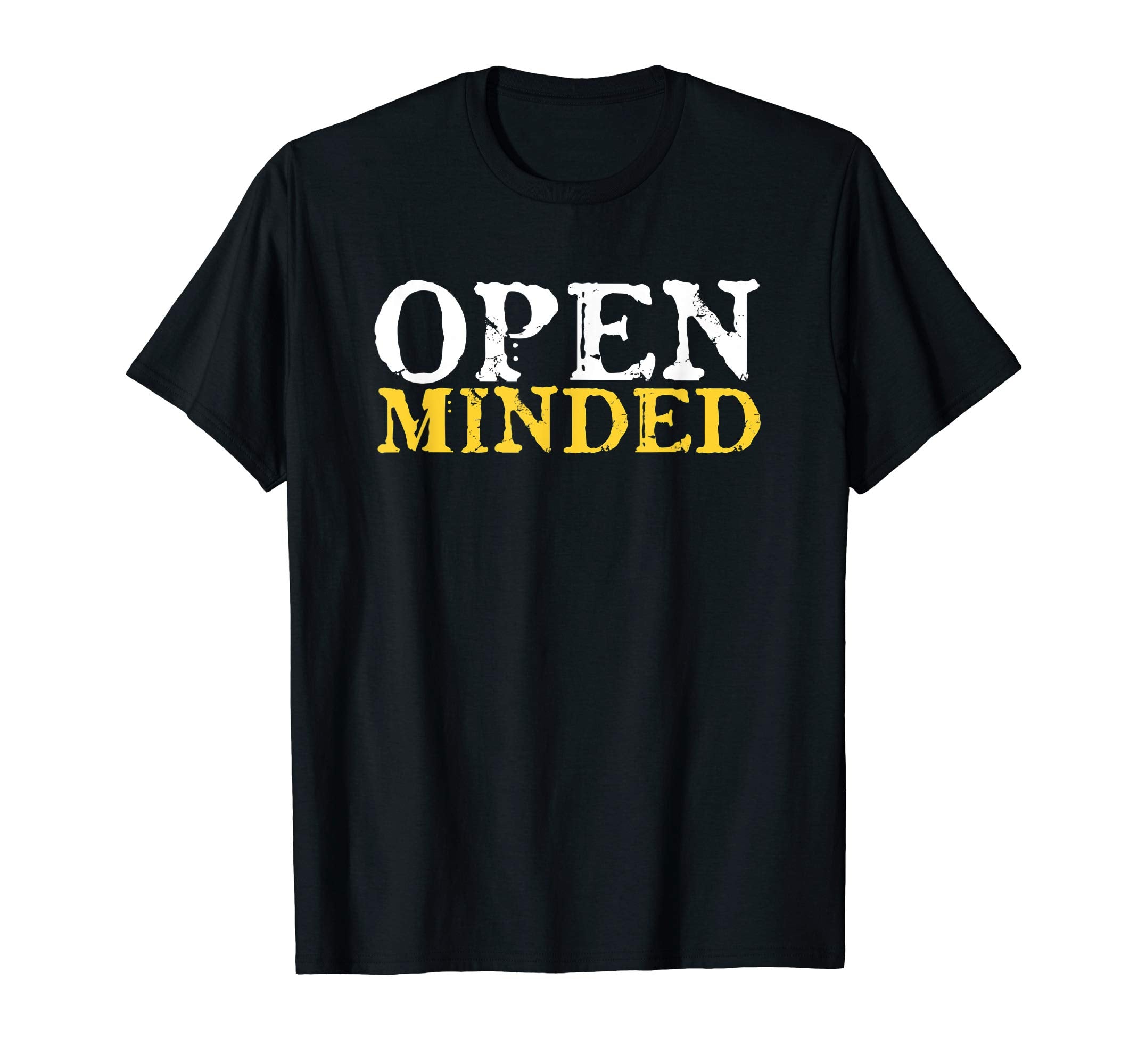 Distressed Libertarian Open Minded T-Shirt - Minimalist Print for Adults - T-Shirt, Sweatshirt, Hoodie