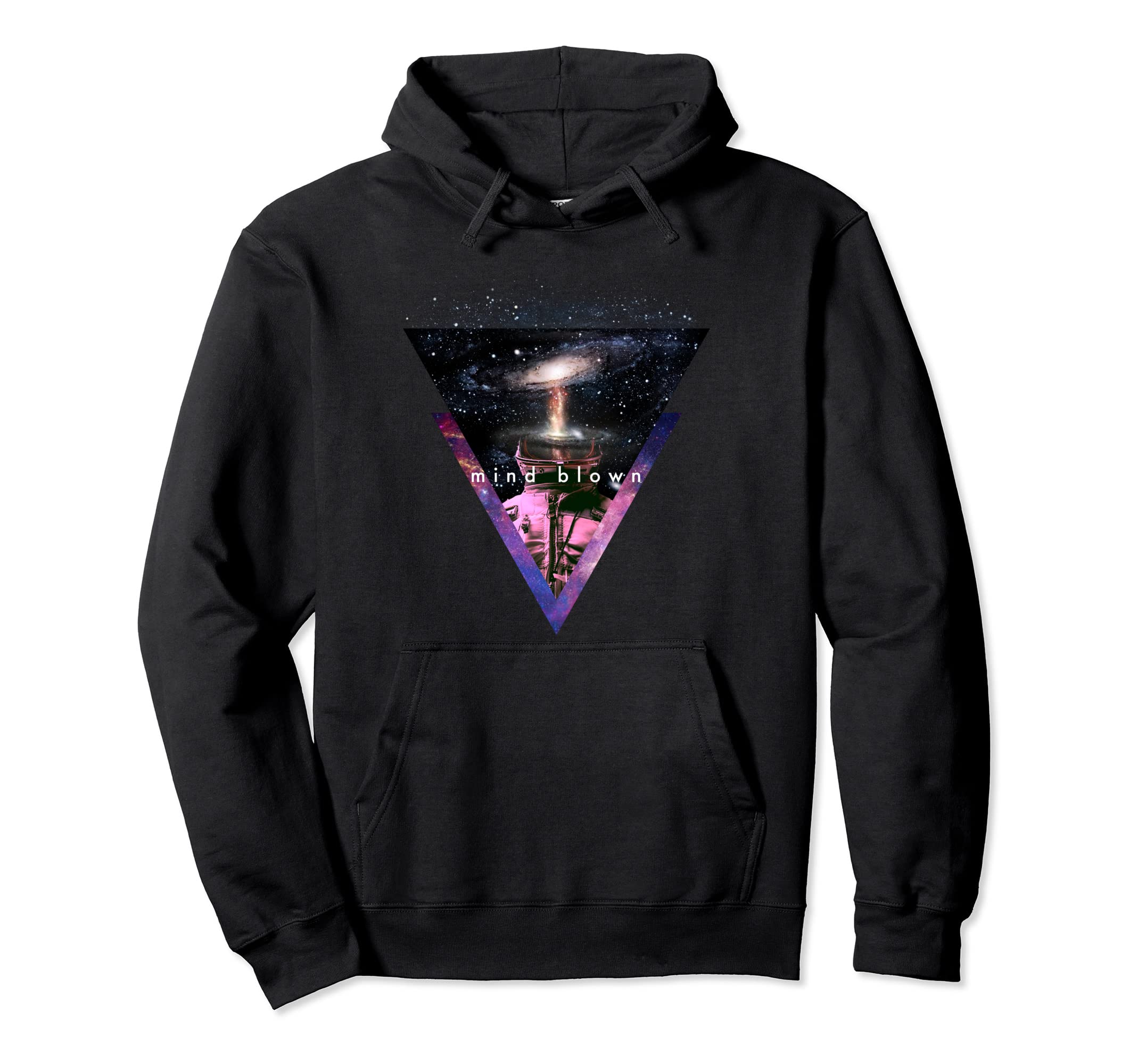 Vaporwave Astronaut Helmet Mind Blown Outer Hoodie - Graphic Print Unisex - T-Shirt, Sweatshirt, Hoodie