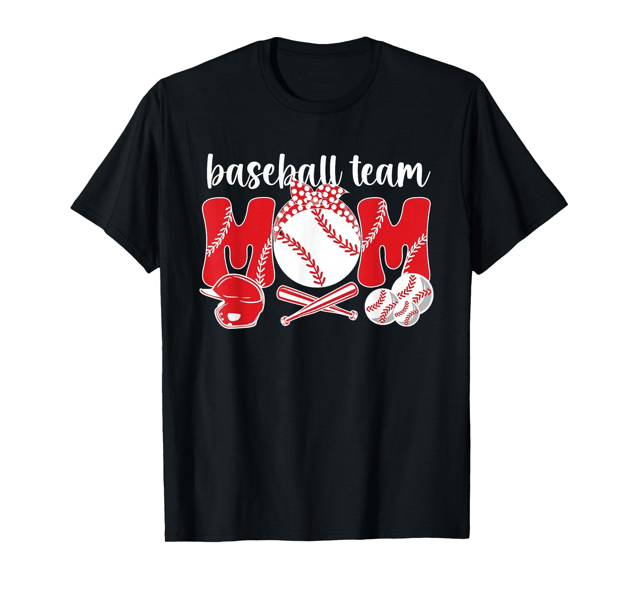 Baseball Team Mom Baseball Team Mama T-Shirt - Minimalist Print for Adults - T-Shirt, Sweatshirt, Hoodie