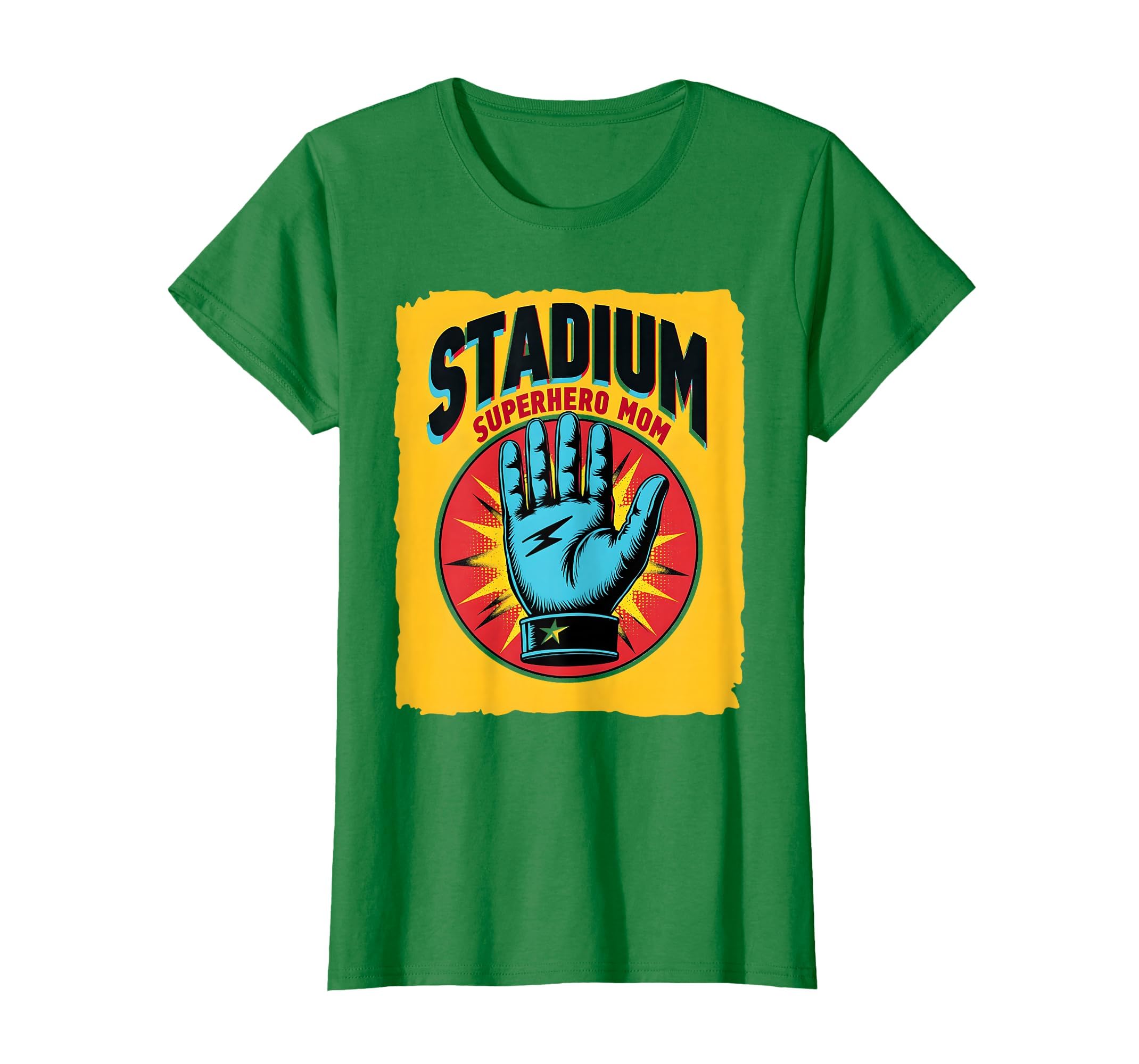 Stadium Superhero Mom Baseball T-Shirt - Graphic Print Unisex - T-Shirt, Sweatshirt, Hoodie